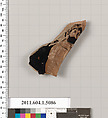 Terracotta fragment of a kylix (drinking cup), Terracotta, Greek, Attic