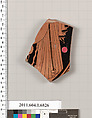 Terracotta fragment of a kylix (drinking cup), Terracotta, Greek, Attic