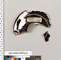 Terracotta fragments of a kylix (drinking cup), Terracotta, Greek, Attic