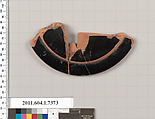 Terracotta fragment of a kylix (drinking cup), Terracotta, Greek, Attic