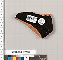 Terracotta fragment of a kylix (drinking cup), Attributed to Makron [DvB], Terracotta, Greek, Attic