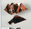 Terracotta fragments of a kylix (drinking cup), Terracotta, Greek, Attic