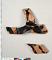 Terracotta fragments of a kylix (drinking cup), Attributed to Makron [DvB], Terracotta, Greek, Attic