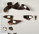 Terracotta fragments of a kylix (drinking cup), Attributed to the Painter of the Paris Gigantomachy [DvB], Terracotta, Greek, Attic
