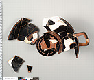 Terracotta fragments of a kylix (drinking cup), Terracotta, Greek, Attic
