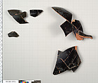Terracotta fragments of a kylix (drinking cup), Terracotta, Greek, Attic