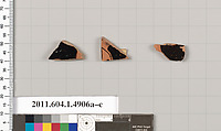 Terracotta fragments of kylikes (drinking cups), Terracotta, Greek, Attic