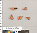 Terracotta fragments of kylikes (drinking cups), Terracotta, Greek, Attic
