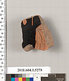 Terracotta fragment of a kylix (drinking cup), Terracotta, Greek, Attic