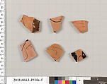 Terracotta fragments of kylikes (drinking cups), Terracotta, Greek, Attic