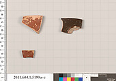 Terracotta fragments of kylikes (drinking cups), Terracotta, Greek, Attic