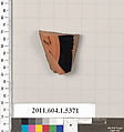 Terracotta fragment of a kylix (drinking cup), Terracotta, Greek, Attic