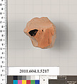 Terracotta fragment of a kylix (drinking cup), Terracotta, Greek, Attic