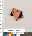 Terracotta fragment of a kylix (drinking cup), Terracotta, Greek, Attic