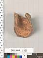 Terracotta fragment of a kylix (drinking cup), Terracotta, Greek, Attic