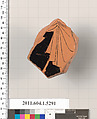 Terracotta fragment of a kylix (drinking cup), Terracotta, Greek, Attic