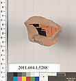 Terracotta fragment of a kylix (drinking cup), Terracotta, Greek, Attic