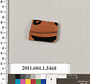 Terracotta fragment of a kylix (drinking cup), Terracotta, Greek, Attic
