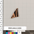 Terracotta fragment of a kylix (drinking cup), Terracotta, Greek, Attic