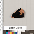 Terracotta fragment of a kylix (drinking cup), Terracotta, Greek, Attic