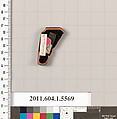Terracotta rim fragment of a kylix (drinking cup), Attributed to the Nikosthenes Painter [DvB], Terracotta, Greek, Attic