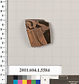 Terracotta rim fragment of a kylix (drinking cup), Terracotta, Greek, Attic
