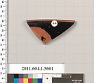Terracotta rim fragment of a kylix (drinking cup), Terracotta, Greek, Attic