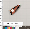Terracotta fragment of a kylix (drinking cup), Terracotta, Greek, Attic