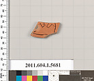 Terracotta fragment of a kylix (drinking cup), Terracotta, Greek, Attic