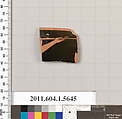 Terracotta rim fragment of a kylix (drinking cup), Terracotta, Greek, Attic