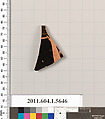 Terracotta rim fragment of a kylix (drinking cup), Terracotta, Greek, Attic