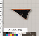 Terracotta rim fragment of a kylix: eye-cup  (drinking cup), Terracotta, Greek, Attic