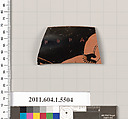 Terracotta rim fragment of a kylix (drinking cup), Terracotta, Greek, Attic