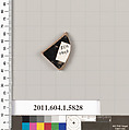 Terracotta fragment of a kylix: eye-cup  (drinking cup), Terracotta, Greek, Attic