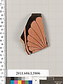 Terracotta rim fragment of a kylix: eye-cup (drinking cup), Terracotta, Greek, Attic