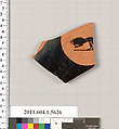 Terracotta fragment of a kylix (drinking cup), Terracotta, Greek, Attic