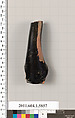 Terracotta fragment of a kylix: eye-cup  (drinking cup), Terracotta, Greek, Attic