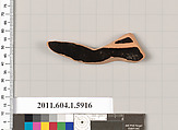 Terracotta fragment of a kylix (drinking cup), Terracotta, Greek, Attic