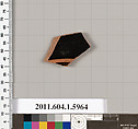 Terracotta fragment of a kylix (drinking cup), Terracotta, Greek, Attic