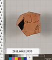 Terracotta fragment of a kylix (drinking cup), Attributed to Skythes [DvB], Terracotta, Greek, Attic