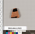 Terracotta fragment of a kylix (drinking cup), Attributed to Skythes [DvB], Terracotta, Greek, Attic