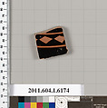Terracotta fragment of a kylix (drinking cup), Terracotta, Greek, Attic