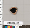 Terracotta fragment of a kylix (drinking cup), Terracotta, Greek, Attic