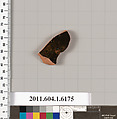 Terracotta fragment of a kylix (drinking cup), Terracotta, Greek, Attic