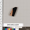 Terracotta fragment of a kylix (drinking cup), Terracotta, Greek, Attic