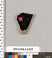 Terracotta fragment of a kylix (drinking cup), Terracotta, Greek, Attic