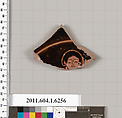 Terracotta fragment of a kylix (drinking cup), Attributed to/as Onesimos or, Terracotta, Greek, Attic