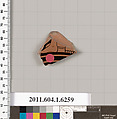 Terracotta fragment of a kylix (drinking cup), Terracotta, Greek, Attic