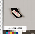 Terracotta rim fragment of a kylix (drinking cup), Terracotta, Greek, Attic