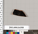 Terracotta fragment of a kylix (drinking cup), Terracotta, Greek, Attic